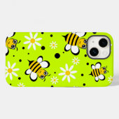 黄色のデイジー(昆虫)マルハナバチ | iPhone 1,4,000ケース Case-Mate iPhoneケース (裏面 (横))