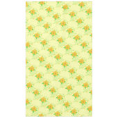 黄色のデザイナーテーブルカバー テーブルクロス (正面)