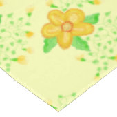 黄色のデザイナーテーブルカバー テーブルクロス (アングル)