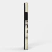 黄色のトラムで黒と白の水色の風景 Case-Mate iPhoneケース (裏面/右)