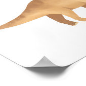 黄色のトリケラトプス恐竜の子供部屋ポスター ポスター (角)