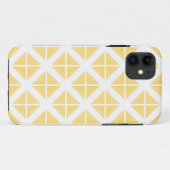 黄色のトレンディー三角形パターン Case-Mate iPhoneケース (裏面(横))