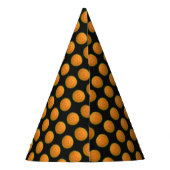 黄色のドットパーティー帽 パーティーハット (裏面)