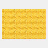 黄色のドット絵 ラッピングペーパーシート (正面3)