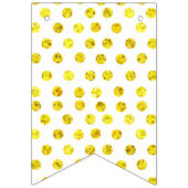 黄色のドット バンティングフラッグ (第3の旗)
