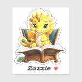 黄色のドラゴン読ズ シール (シート)