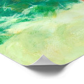 黄色のドレスでピン留め ポスター (角)