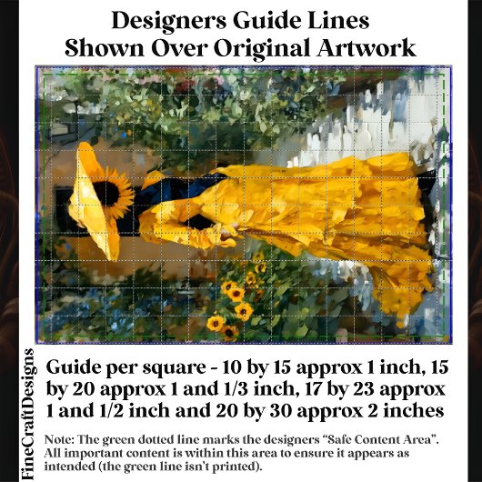 黄色のドレスのヒマワリの女性DS9Rデコページ 薄葉紙