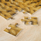 黄色のニットトレンディー背景 ジグソーパズル (側面)