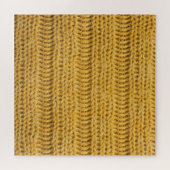 黄色のニットトレンディー背景 ジグソーパズル (横)