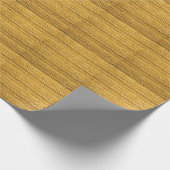 黄色のニットトレンディー背景 ラッピングペーパー (角)