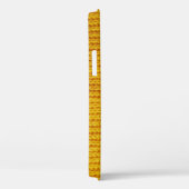 黄色のニット：繊維表面の背景。 Case-Mate iPhoneケース (裏面 / 右)