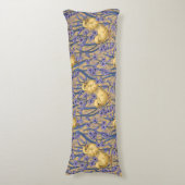 黄色のニワトリとヒヤシンス ボディピロー (正面縦)