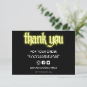 黄色のネオンサインありがとうメディア挿入 (スタンド正面)