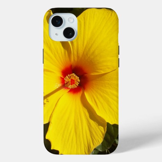 黄色のハイビスカスの花 Case-Mate iPhoneケース (裏面)