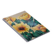 黄色のハイビスカスノートブック ノートブック (右側)