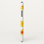 黄色のハイビスカスハワイアンフローラ水色の花 Case-Mate iPhoneケース (裏面/右)