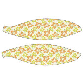 黄色のハイビスカス、オレンジのハイビスカス、フローラルパターン バスケットボール (パネル)