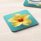 黄色のハイビスカス コースター (左側)
