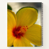 黄色のハイビスカス ノートブック (裏面)