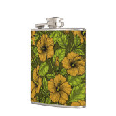 黄色のハイビスカス フラスク (左)