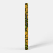 黄色のハイビスカス SAMSUNG GALAXYケース (右側面)