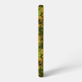 黄色のハイビスカス SAMSUNG GALAXYケース (左側面)