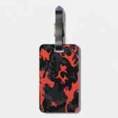 黄色のハイライト迷彩柄 ラゲッジタグ (裏面縦)