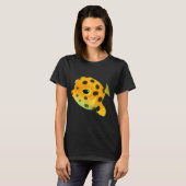 黄色のハコフグ Tシャツ (正面フル)