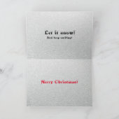 黄色のハッピー顔アンテナ トッパー、もふもふ雪帽子 シーズンカード (内部)