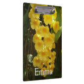 黄色のハンギングオーキッドトロピカルフラワー クリップボード (右)