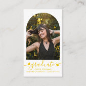 黄色のハートスクリプトQRコード大学ファンドの写真 エンクロージャーカード (裏面)