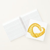 黄色のハートドラゴンの白 ノートブック (内部)