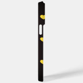 黄色のハートパターン Case-Mate iPhoneケース (裏面 / 右)