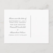 黄色のハート式ポストカードの保存 案内ポストカード (裏面)