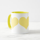 黄色のハート マグカップ (正面左)