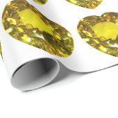 黄色のハート ラッピングペーパー (ロールコーナー)