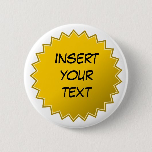 黄色のバッジ 缶バッジ (正面)