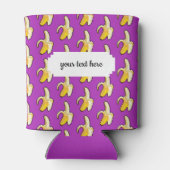 黄色のバナナパタ食べーンに対応したピクセルアート 缶クーラー (裏面)