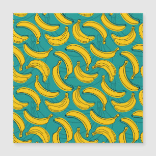 黄色のバナナ：黒のアウトラインヴィンテージ