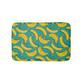 黄色のバナナ:黒のアウトラインヴィンテージ バスマット (正面)