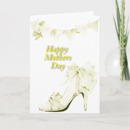 黄色のバナーと靴 カード