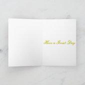 黄色のバナーと靴 カード (内部)