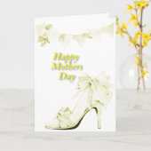 黄色のバナーと靴 カード (黄色い花)