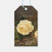 黄色のバラと愛 ギフトタグ (正面)