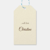 黄色のバラと愛 ギフトタグ (裏面)