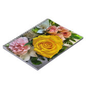 黄色のバラのメッセージ ノートブック (左側)