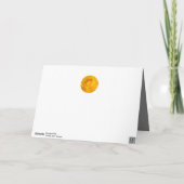 黄色のバラの写真パターン |グレー シーズンカード (裏面)