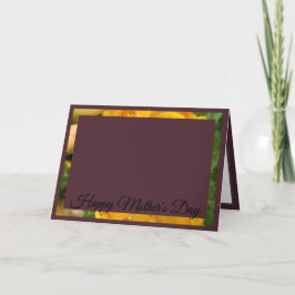 黄色のバラの写真パターン |濃い赤 シーズンカード