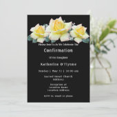 黄色のバラの確認 招待状 (スタンド正面)